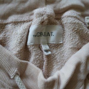 The Great. peach pink drawstring shorts size 1